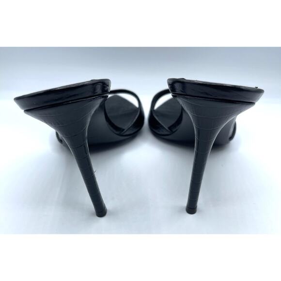 Giuseppe Zanotti Quasimodo Crocodile Embossed Leather Intriigo Mule Sz 40 - Picture 7 of 10